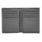 BOSS Card holder with flap Double B Saffiano Grey