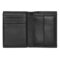 HLG403A-3 BOSS Card holder with flap and money pocket Classic Smooth Black