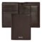 HLG403Y-1 BOSS Card holder with flap and money pocket Classic Smooth Brown