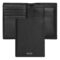 BOSS Card holder with flap and money pocket Classic Grained Black