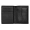 BOSS Card holder with flap and money pocket Classic Grained Black