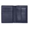 BOSS Card holder with flap and money pocket Classic Grained Navy