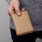 HLG416X-5 BOSS Card holder with flap and money pocket Classic Grained Camel