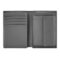 BOSS Card holder with flap and money pocket Double B Saffiano Grey
