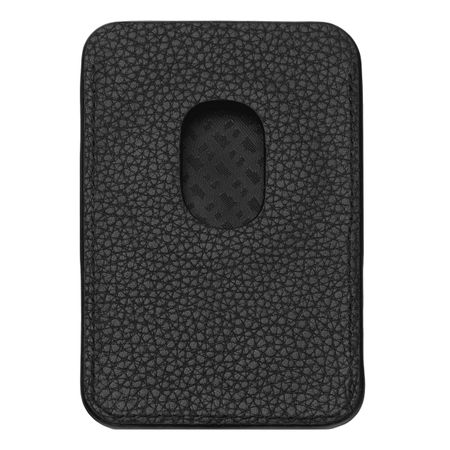 BOSS Card holder with Magnet Mobile Classic Grained Black