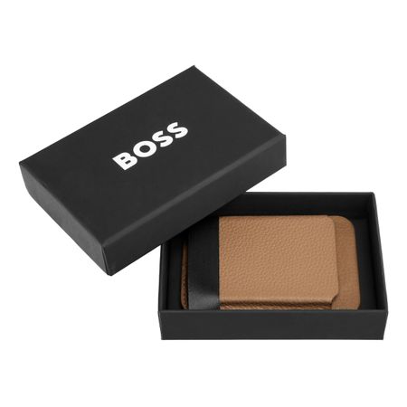 BOSS Card holder with Magnet Mobile Classic Grained Camel