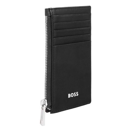 BOSS Card holder zip Classic Smooth Black
