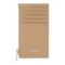 BOSS Card holder zip Classic Grained Camel