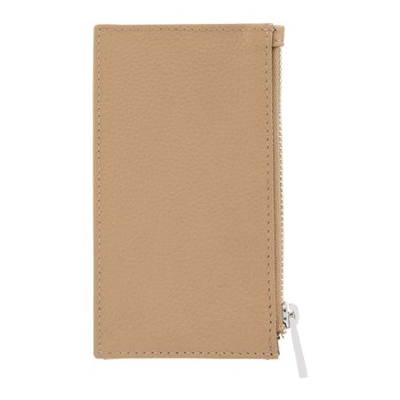 BOSS Card holder zip Classic Grained Camel