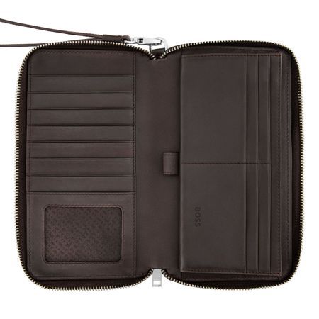 BOSS Travel wallet Classic Smooth Brown