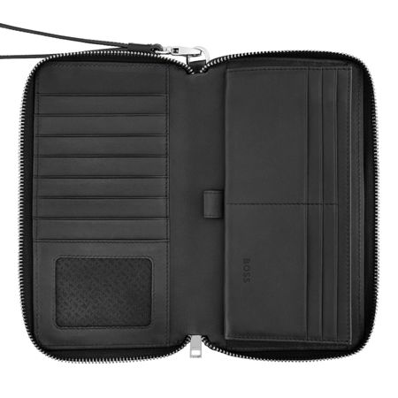BOSS Travel wallet Classic Grained Black