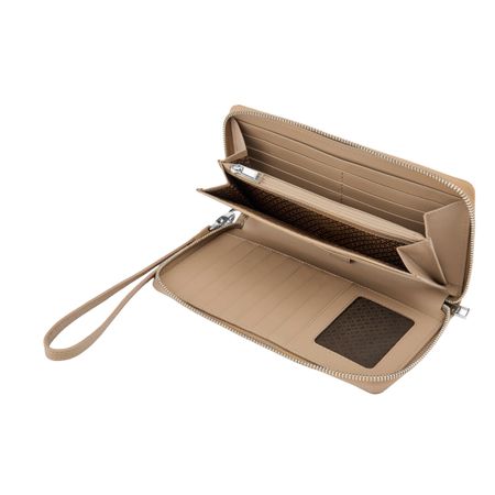 BOSS Travel wallet Classic Grained Camel