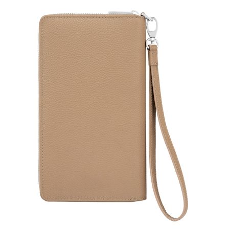 BOSS Travel wallet Classic Grained Camel