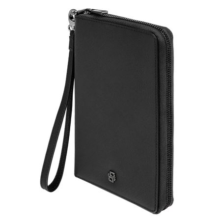 HLL526A-5 BOSS Travel wallet Double B Saffiano Black