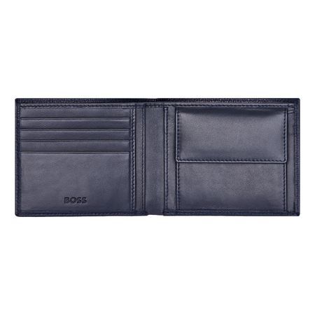 HLM416N-3 BOSS Money wallet Classic Grained Navy