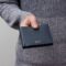 HLM416N-5 BOSS Money wallet Classic Grained Navy