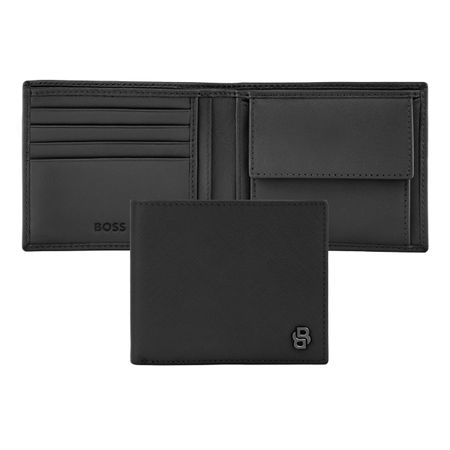BOSS Money wallet Double B Saffiano Black
