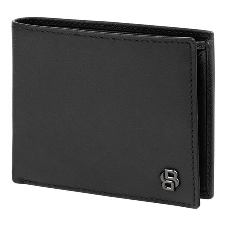 HLM526A-4 BOSS Money wallet Double B Saffiano Black