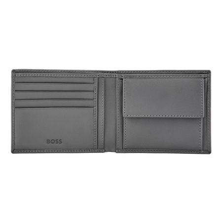 BOSS Money wallet Double B Saffiano Grey