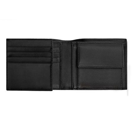 HLN403A-3 BOSS Money wallet with flap Classic Smooth Black