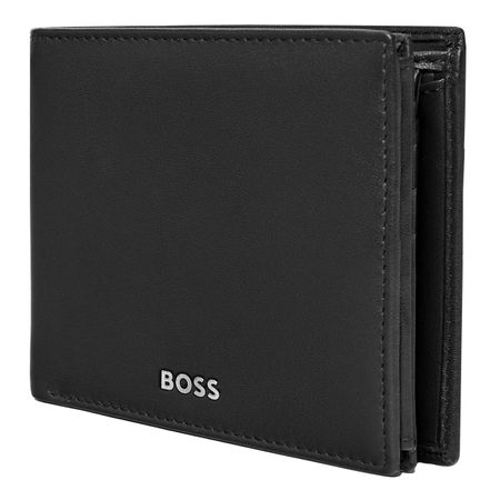 HLN403A-5 BOSS Money wallet with flap Classic Smooth Black