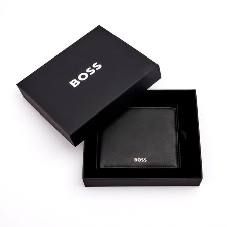 HLN403A-7 BOSS Money wallet with flap Classic Smooth Black