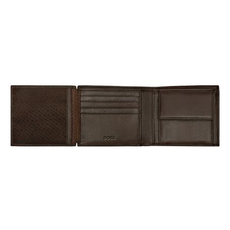 HLN403Y-3 BOSS Money wallet with flap Classic Smooth Brown