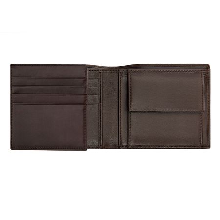 HLN403Y-4 BOSS Money wallet with flap Classic Smooth Brown