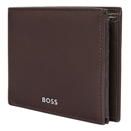 HLN403Y-5 BOSS Money wallet with flap Classic Smooth Brown