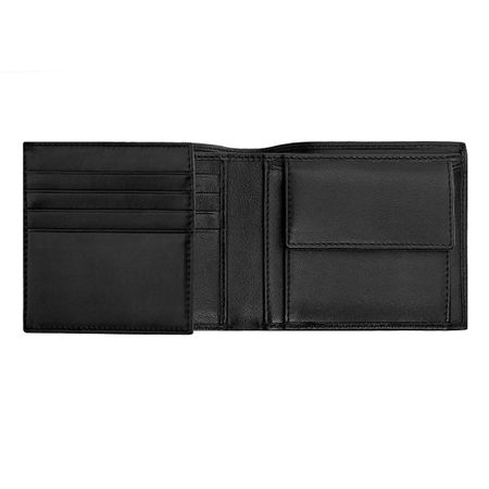 HLN416A-3 BOSS Money wallet with flap Classic Grained Black