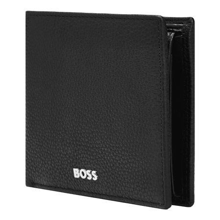 HLN416A-5 BOSS Money wallet with flap Classic Grained Black
