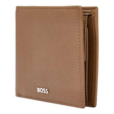 HLN416X-5 BOSS Money wallet with flap Classic Grained Camel