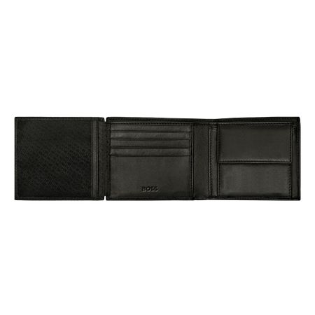 HLN421A-3 BOSS Money wallet with flap Iconic Black