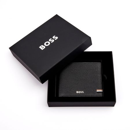 HLN421A-7 BOSS Money wallet with flap Iconic Black