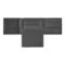 HLN526H-1 BOSS Money wallet with flap Double B Saffiano Grey