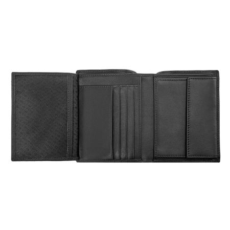 HLO403A-4 BOSS Money wallet Vertical flap Classic Smooth Black