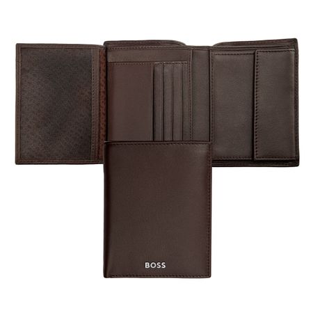 BOSS Money wallet Vertical flap Classic Smooth Brown