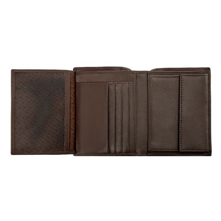 HLO403Y-3 BOSS Money wallet Vertical flap Classic Smooth Brown