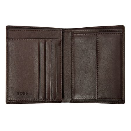 HLO403Y-4 BOSS Money wallet Vertical flap Classic Smooth Brown