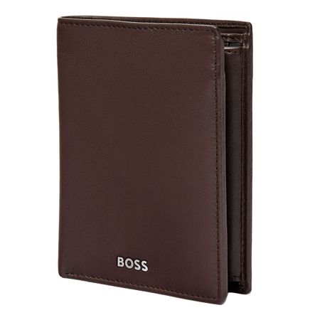 HLO403Y-5 BOSS Money wallet Vertical flap Classic Smooth Brown