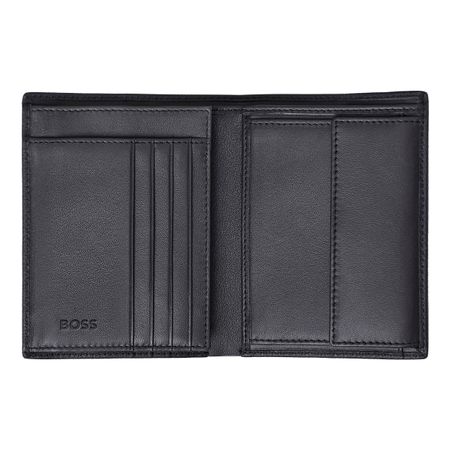 HLO416A-4 BOSS Money wallet Vertical flap Classic Grained Black