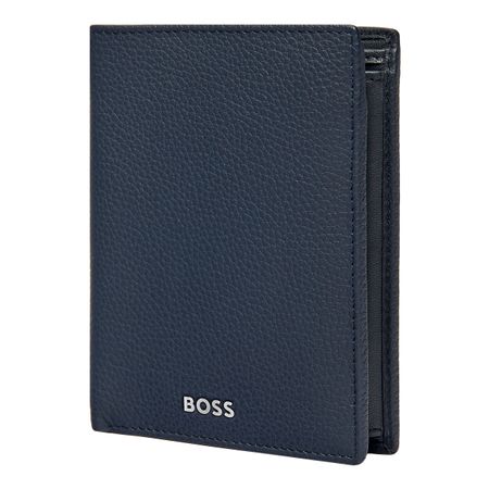 HLO416N-5 BOSS Money wallet Vertical flap Classic Grained Navy