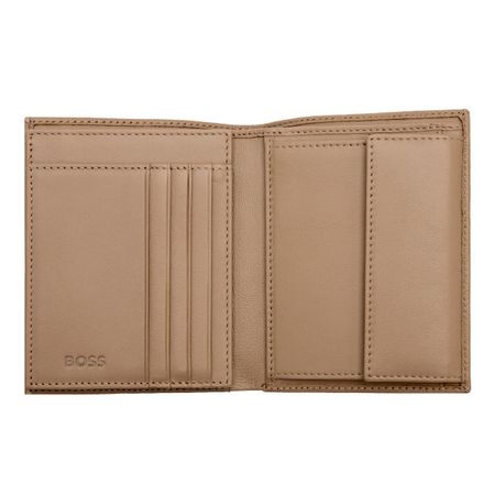 HLO416X-4 BOSS Money wallet Vertical flap Classic Grained Camel