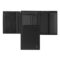 HLO526A-1 BOSS Money wallet with flap Double B Saffiano Black