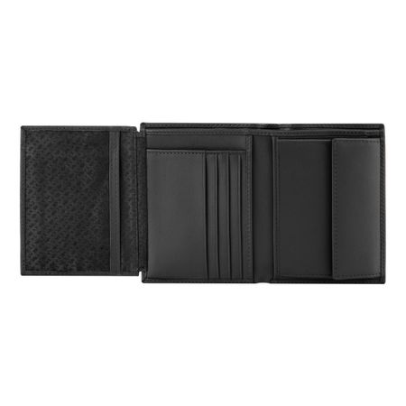 HLO526A-4 BOSS Money wallet with flap Double B Saffiano Black
