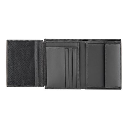 HLO526H-4 BOSS Money wallet with flap Double B Saffiano Grey