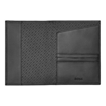 HLP403A-3 BOSS Passport holder Classic Smooth Black