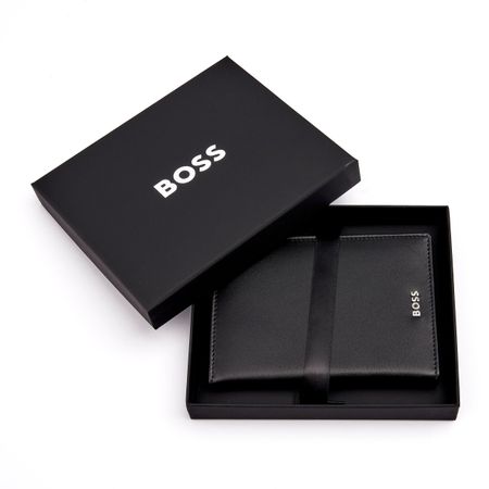 HLP403A-7 BOSS Passport holder Classic Smooth Black