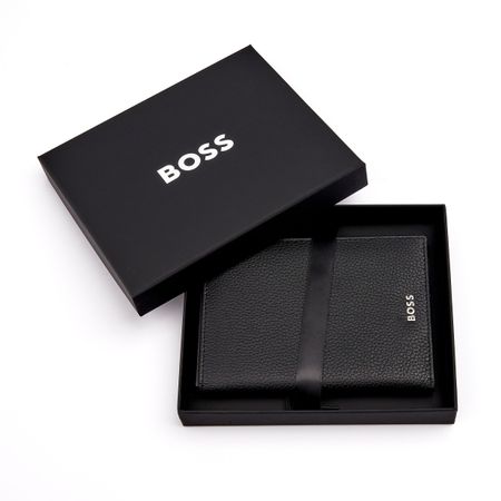 HLP416A-7 BOSS Passport holder Classic Grained Black