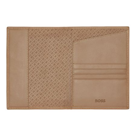 HLP416X-3 BOSS Passport holder Classic Grained Camel